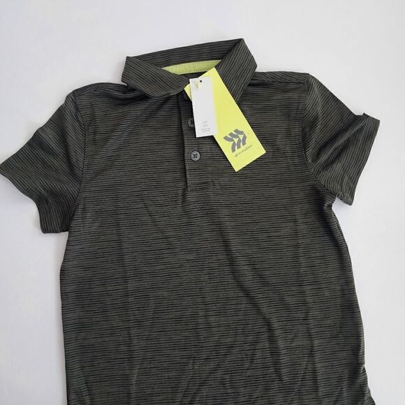Boys' - L (12/14) Golf Polo Shirt - All in Motion - Olive Green - Picture 4 of 4